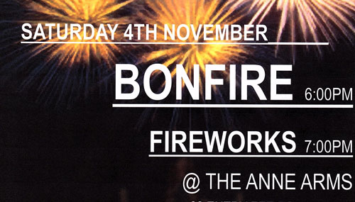 The Anne Arms - Bonfire Night