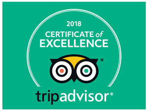 Tripadvisor - 2018 Certificate of Excellence